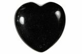 1.4" Polished Black Obsidian Heart - Photo 3